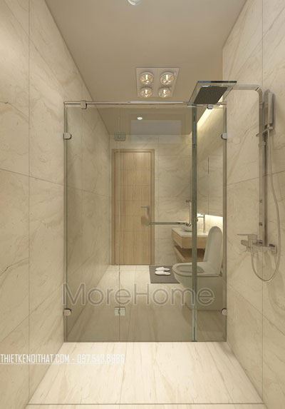 Thiết kế bồn tắm đứng cho chung cư Mandarin Garden 2 Tân Mai