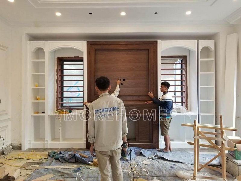 Nội thất MoreHome chuyên thi công lắp đặt gỗ óc chó cao cấp tại Hà Nội, Hải Phòng, Đà Nẵng, HCM.
