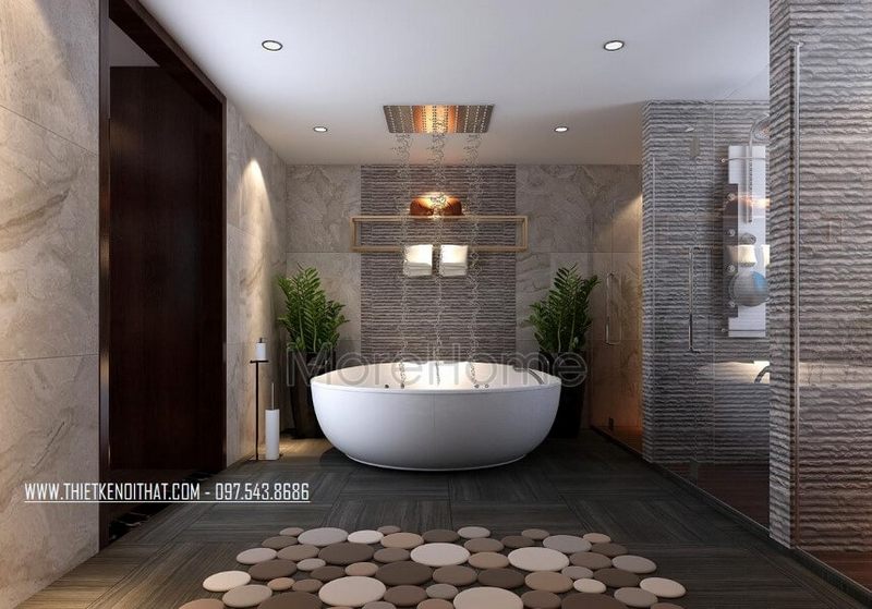 Thiết kế nội thất phòng tắm đẹp, hiện đại cho nhà phốchung cư