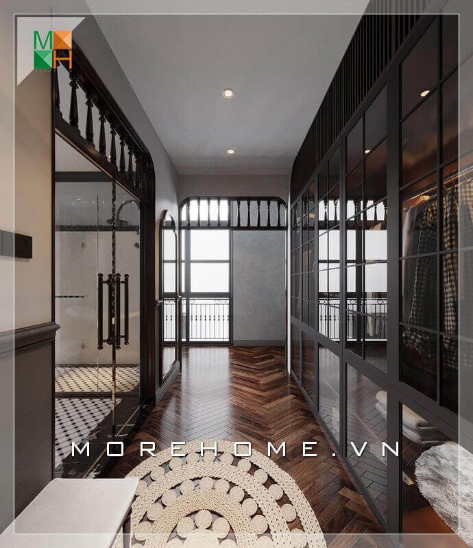 Mẫu gỗ lát sàn rất sang trọng và tiện nghi.